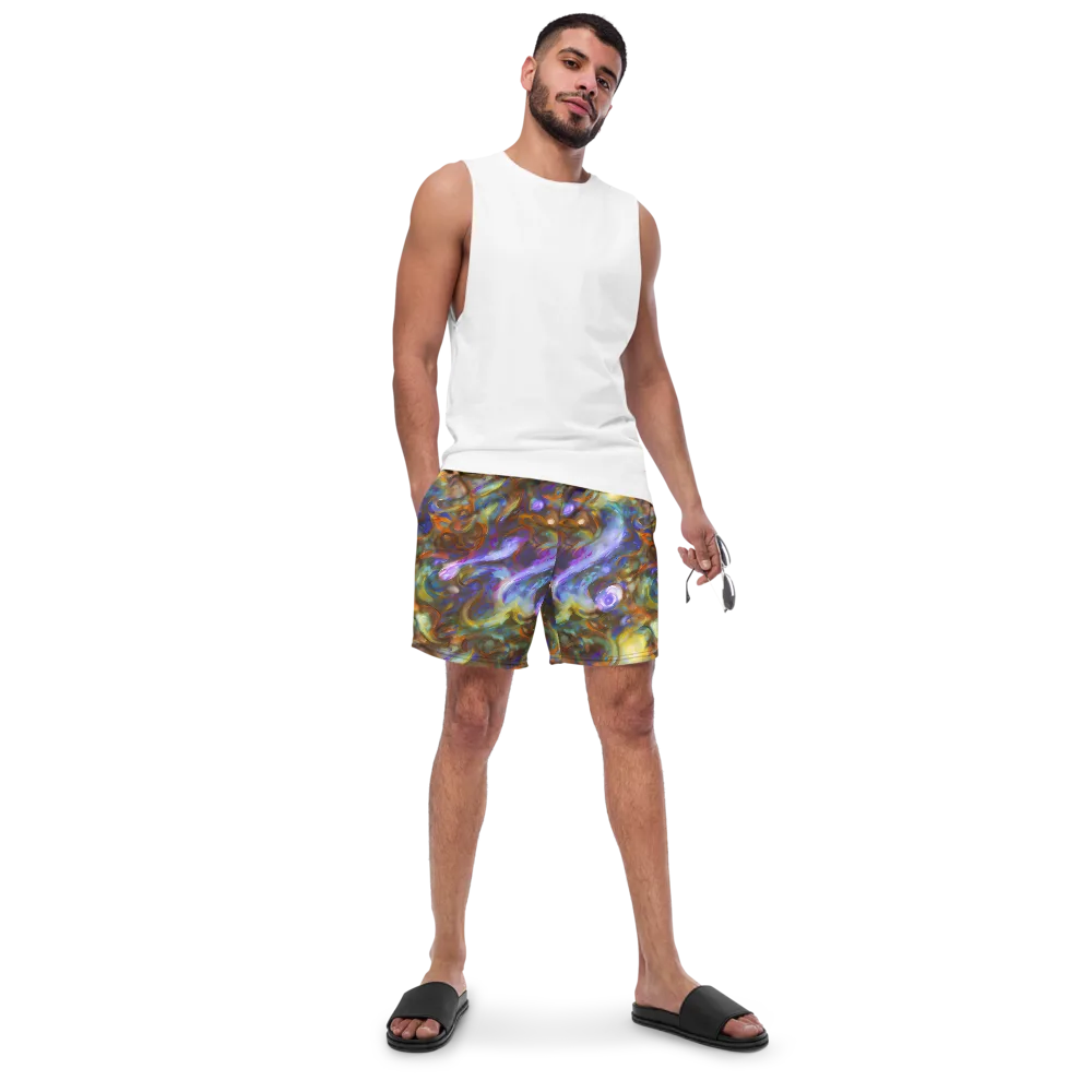 Iridescent Rapture on Swim Trunks — Front