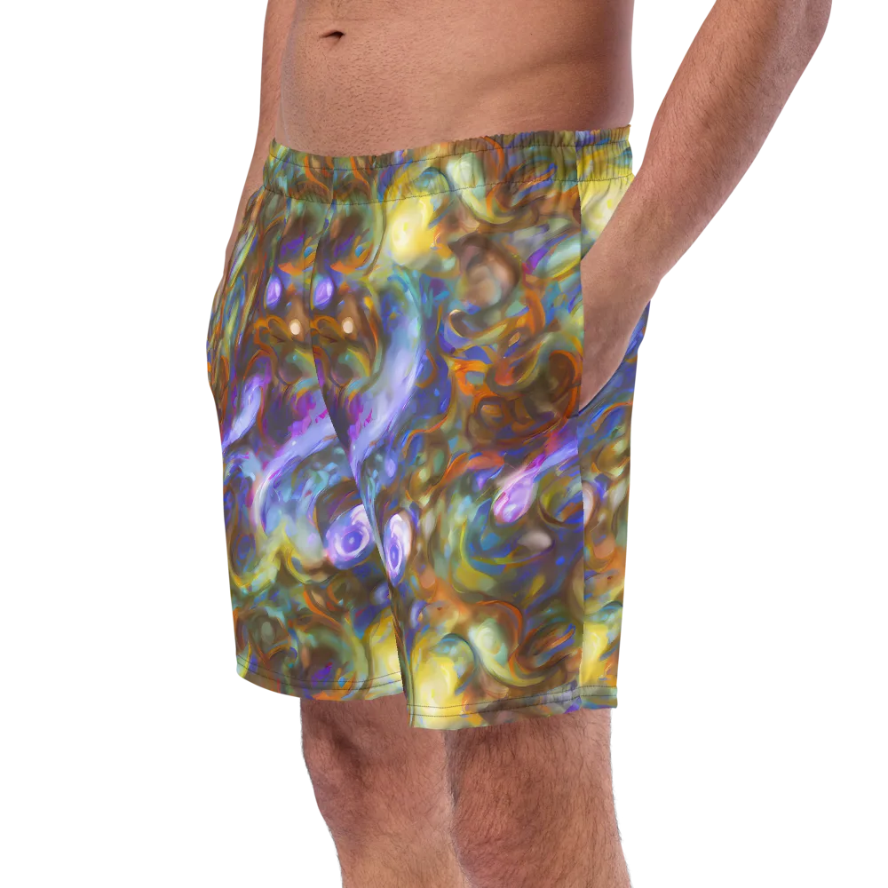 Iridescent Rapture on Swim Trunks — Left Front