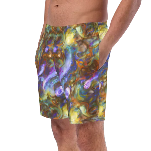 Iridescent Rapture on a Swim Trunks