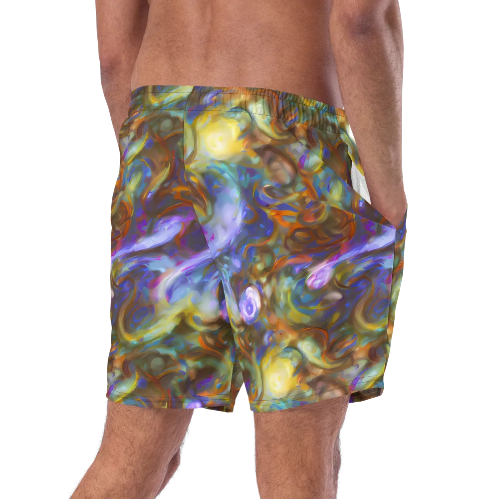 Iridescent Rapture on Swim Trunks — Right Back
