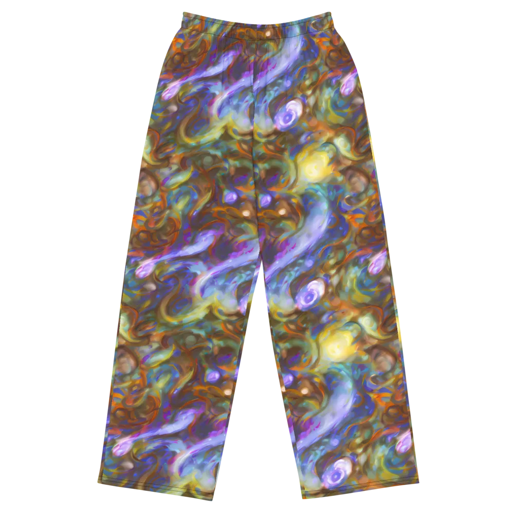 Iridescent Rapture on Wide-Leg Pants — Front