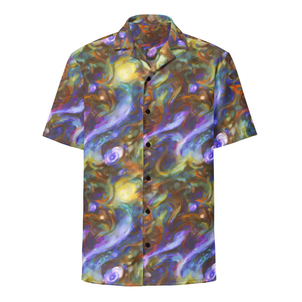 Iridescent Rapture on Button Shirt — Front