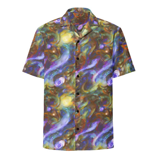 Iridescent Rapture on a Button Shirt
