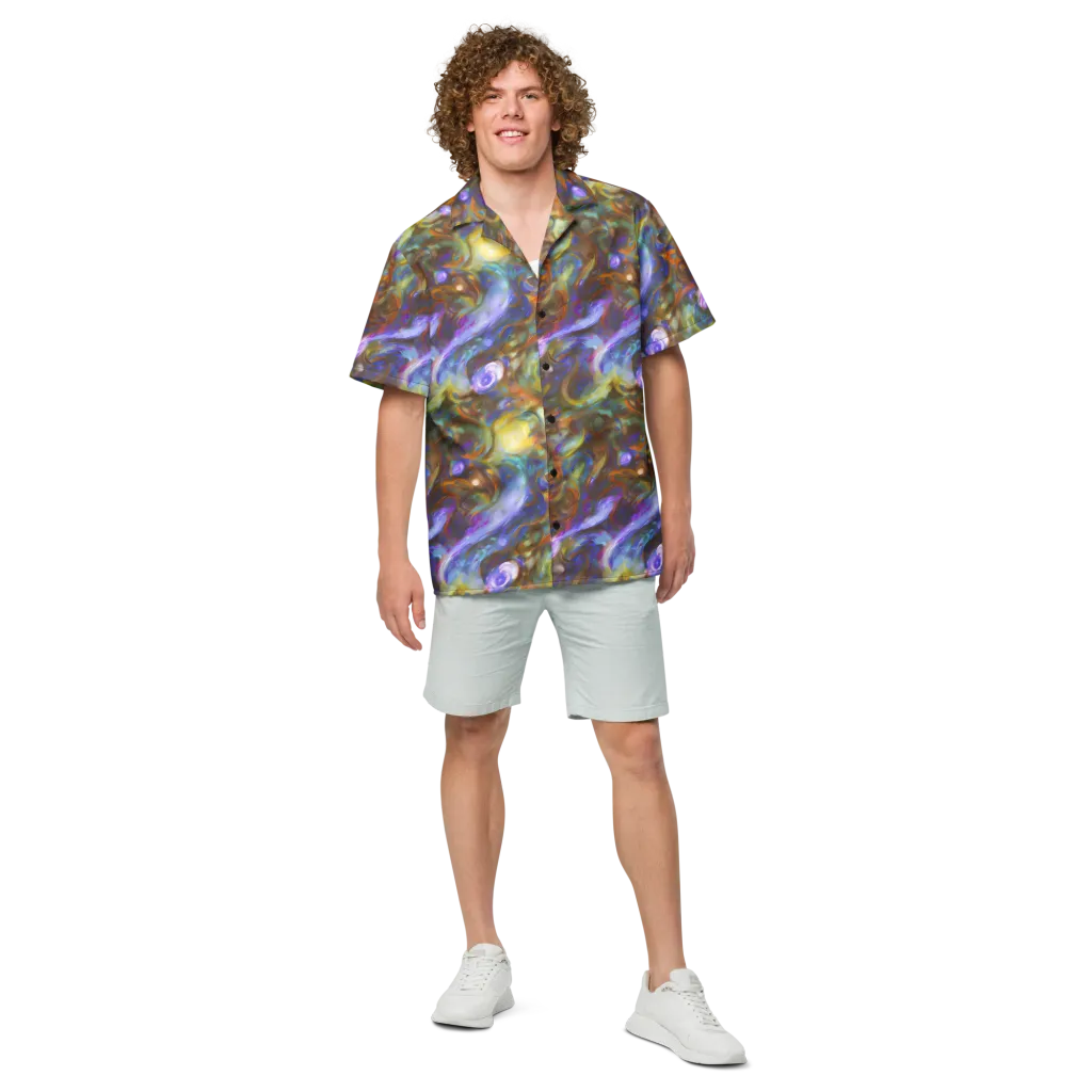 Iridescent Rapture on Button Shirt — Front