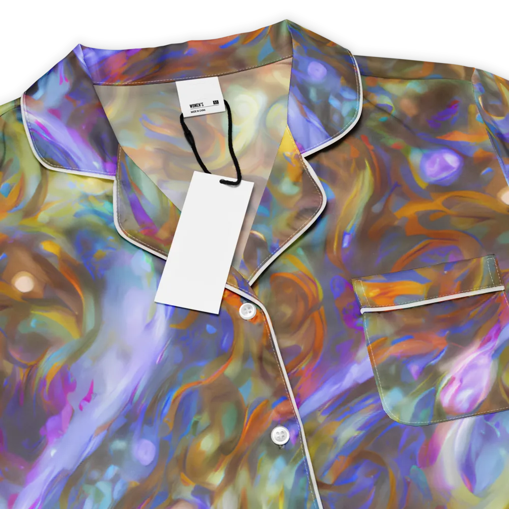 Iridescent Rapture on Women's Short Sleeve Pajama Top — Product details