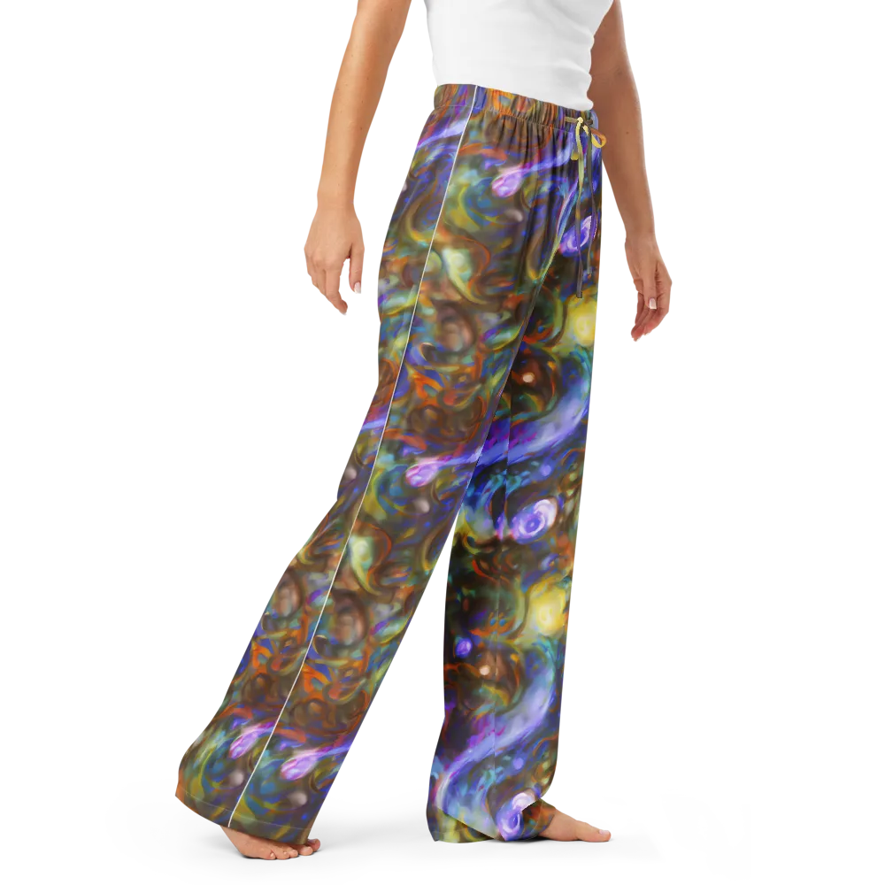 Iridescent Rapture on Women's Pajama Pants — Right Front