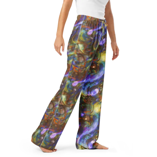 Iridescent Rapture on a Women's Pajama Pants