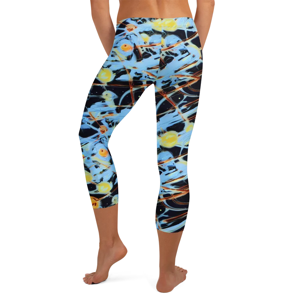 Nova Mosaic on Capri Leggings — Back
