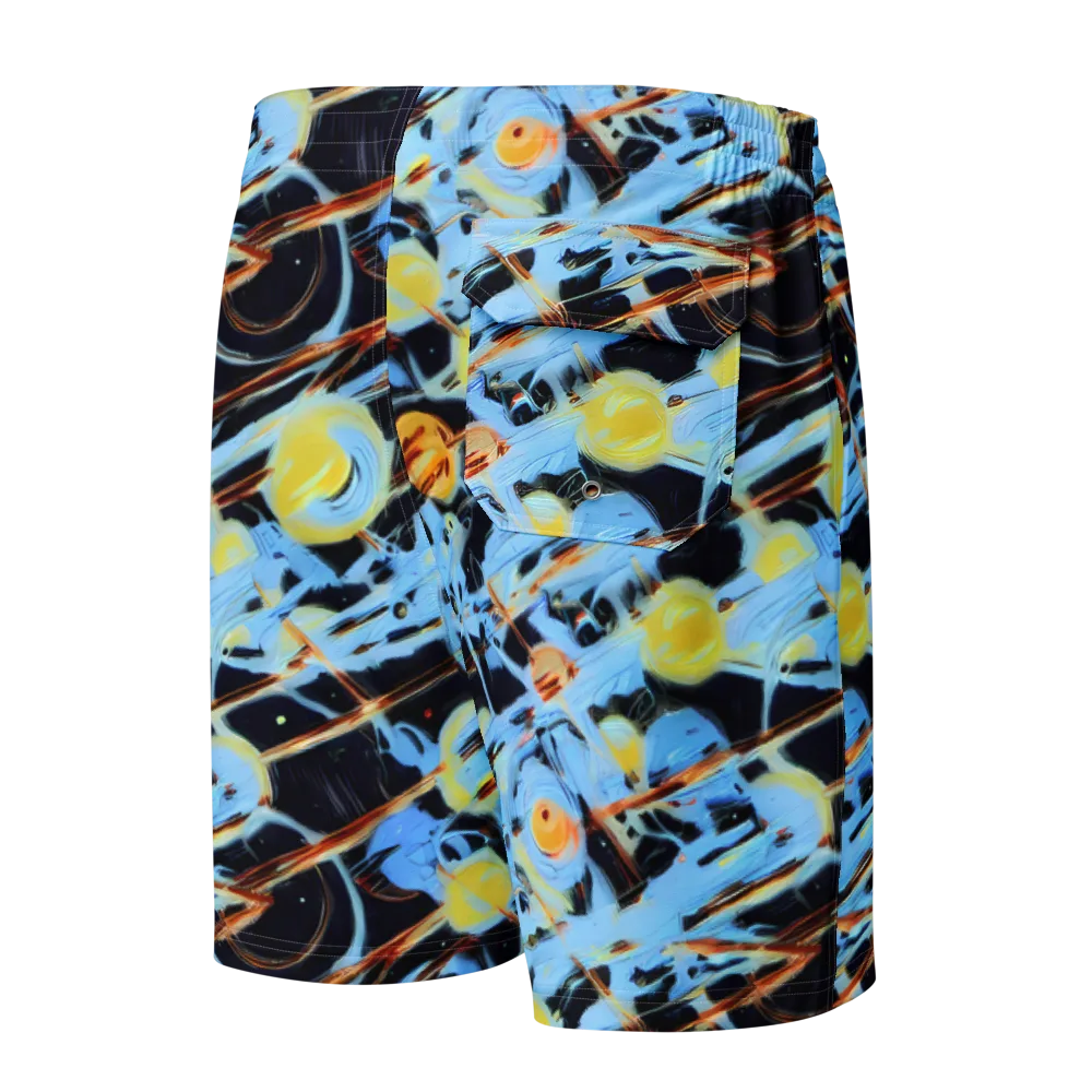 Nova Mosaic on Men's Board Shorts — Back