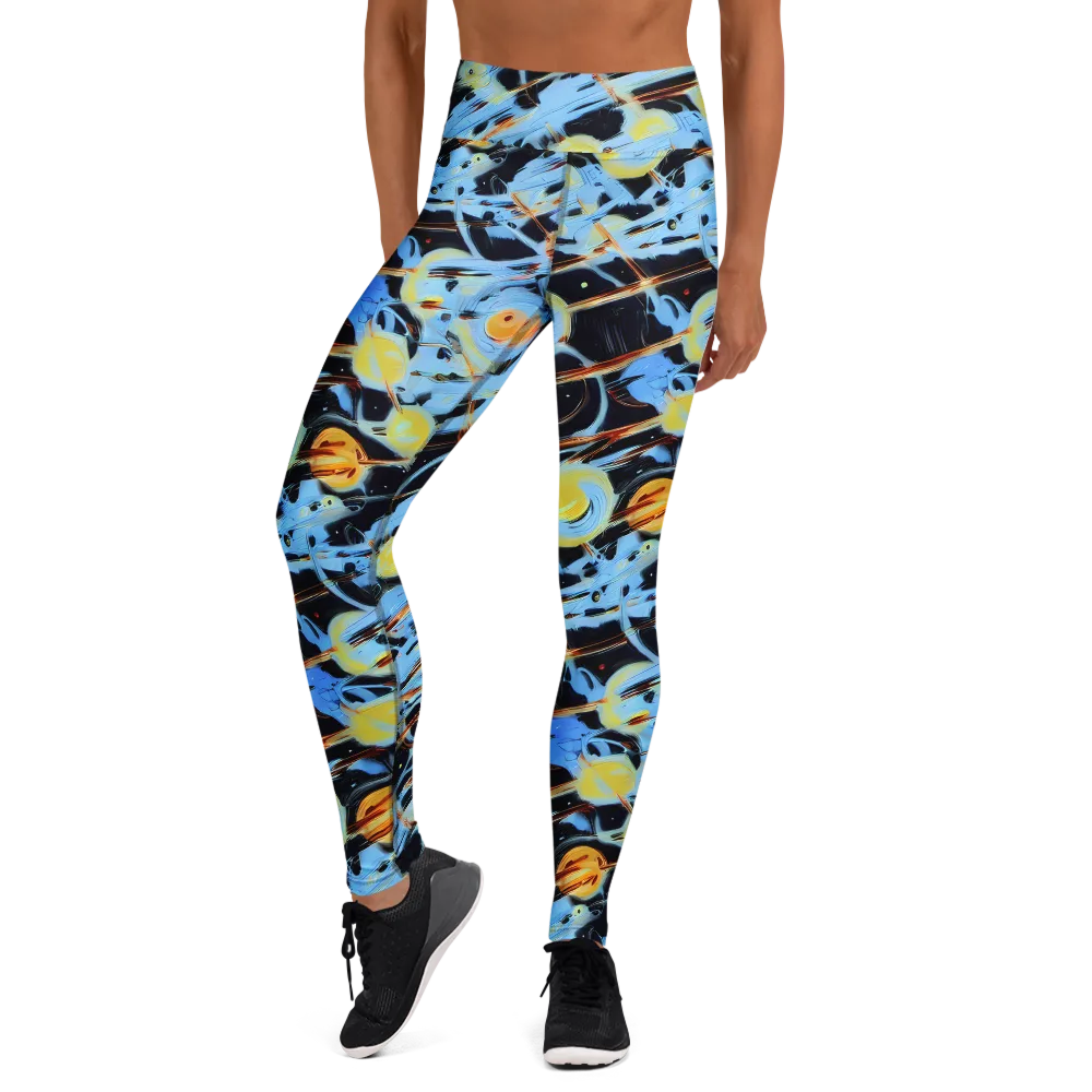 Nova Mosaic on Yoga Leggings — Front