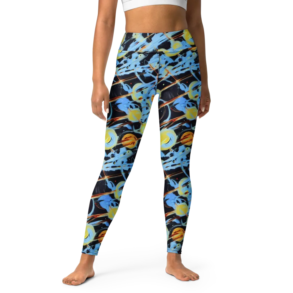 Nova Mosaic on Yoga Leggings — Front