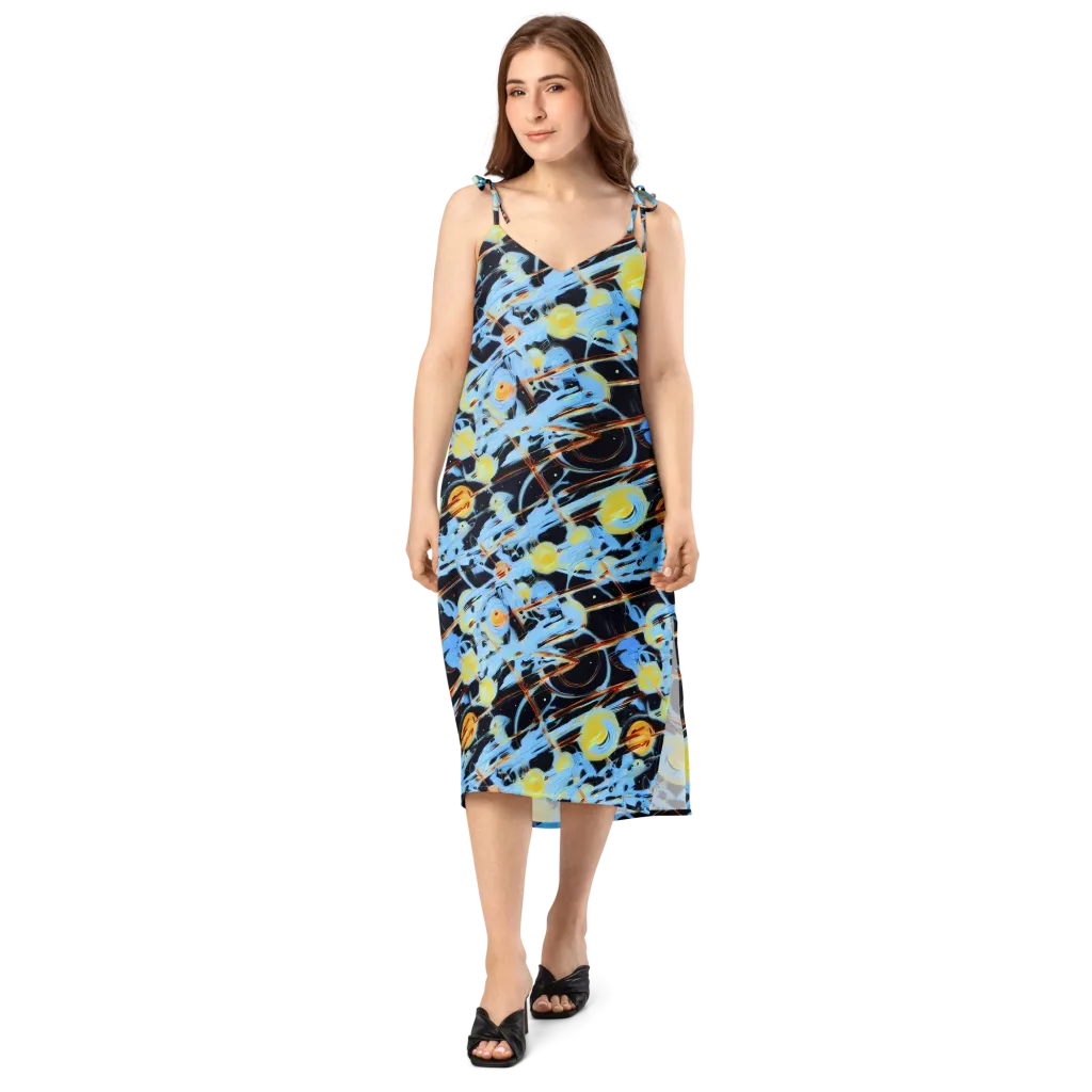 Nova Mosaic on Slip Dress — Front