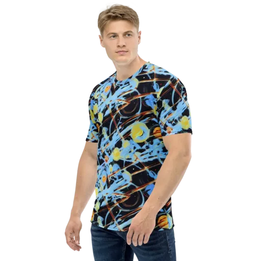 Nova Mosaic on a Men's Crew Neck T-Shirt