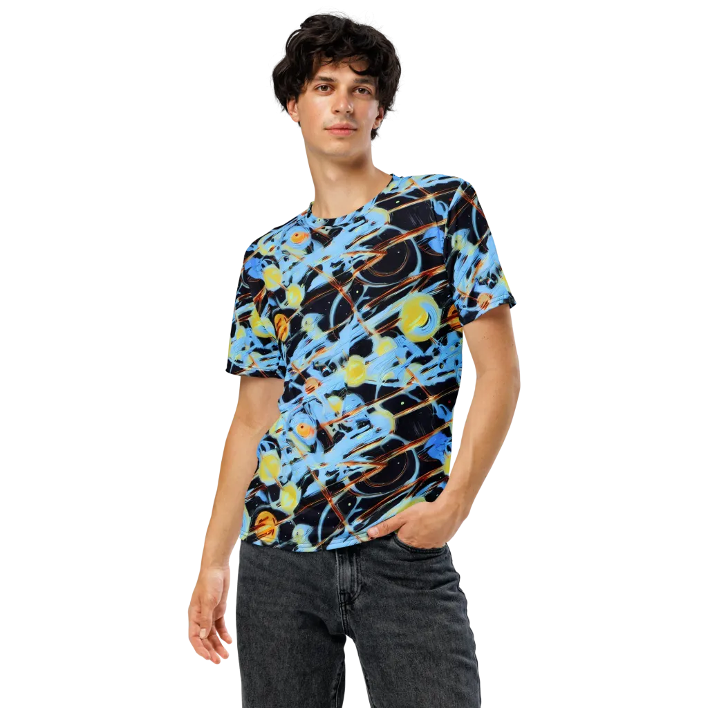 Nova Mosaic on Men's Crew Neck T-Shirt — Front