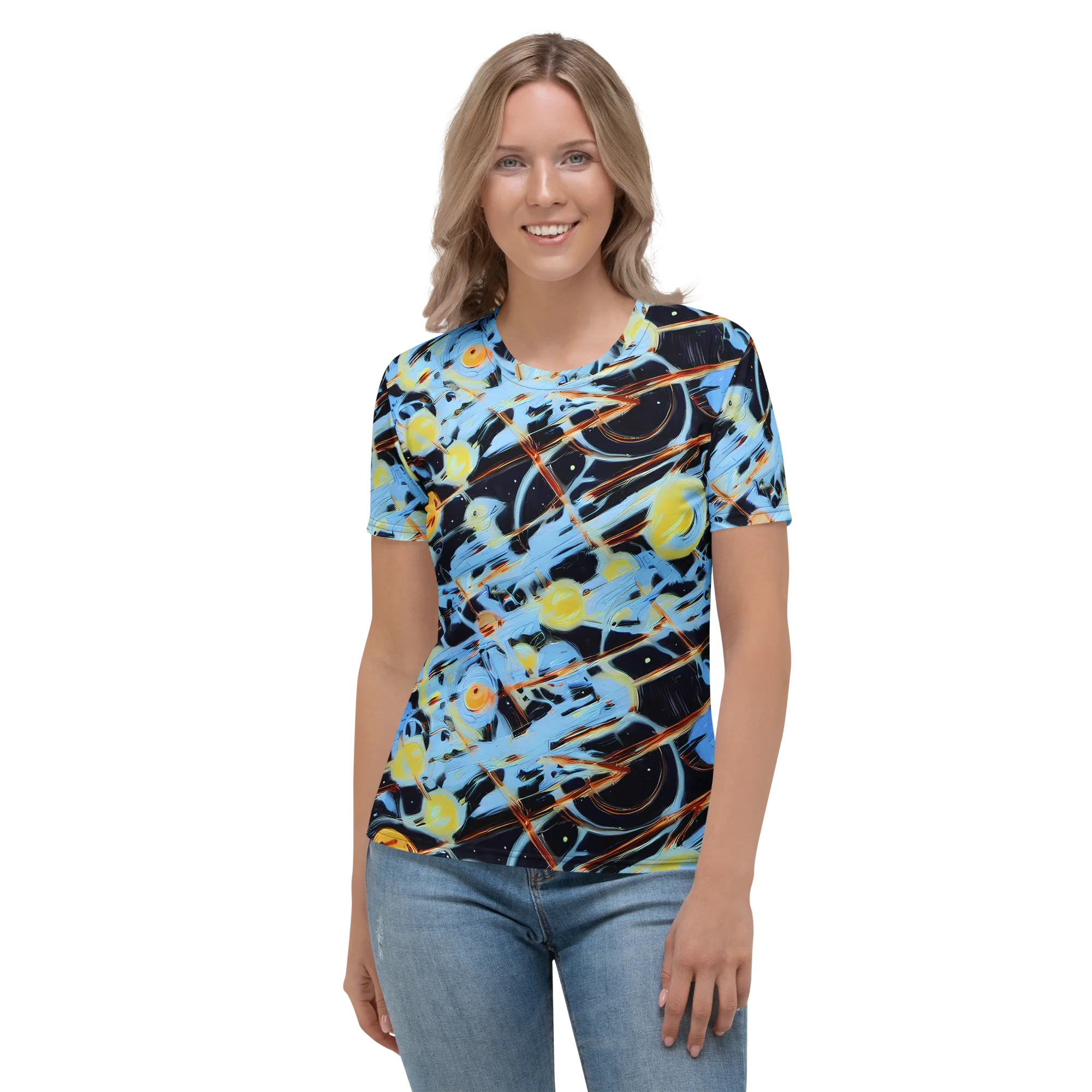 Nova Mosaic on Women's Crew Neck T-Shirt — Front