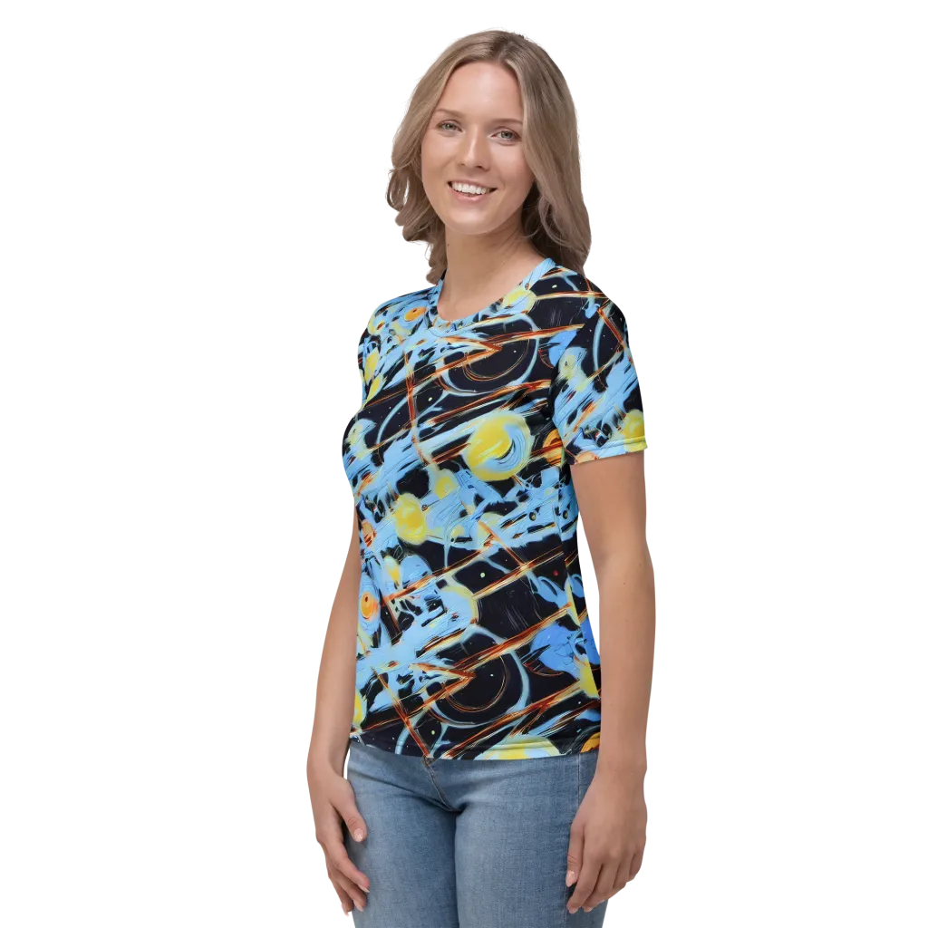 Nova Mosaic on Women's Crew Neck T-Shirt — Left