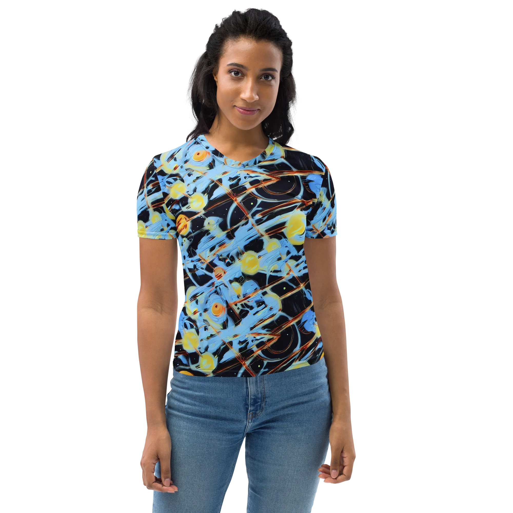 Nova Mosaic on Women's Crew Neck T-Shirt — Front