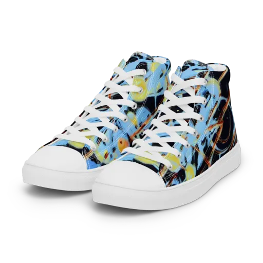 Nova Mosaic on a Women's High Top Canvas Shoes