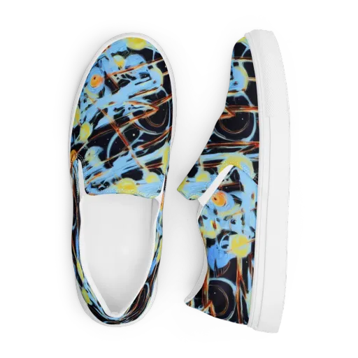 Nova Mosaic on a Men's Slip-On Canvas Shoes