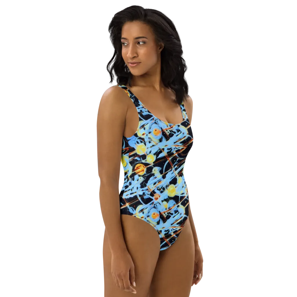 Nova Mosaic on One-Piece Swimsuit — Right