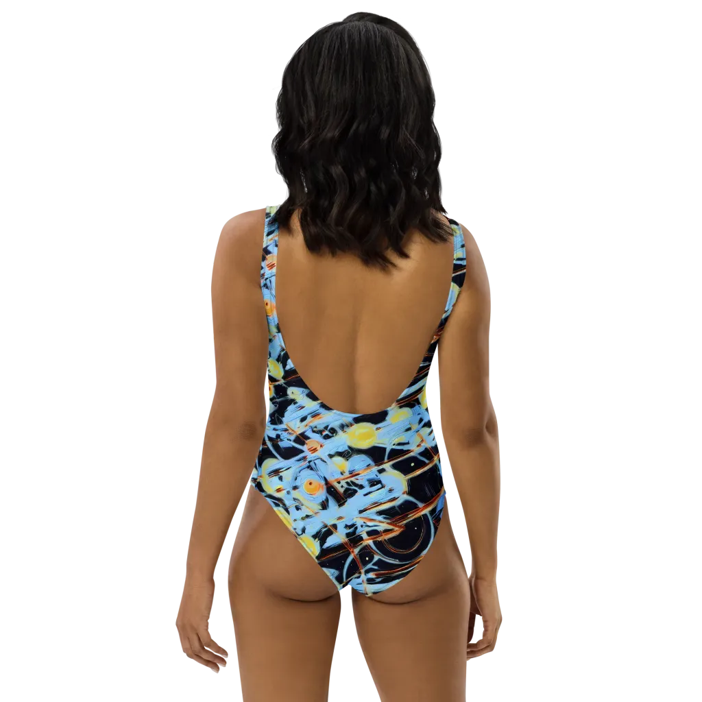 Nova Mosaic on One-Piece Swimsuit — Back
