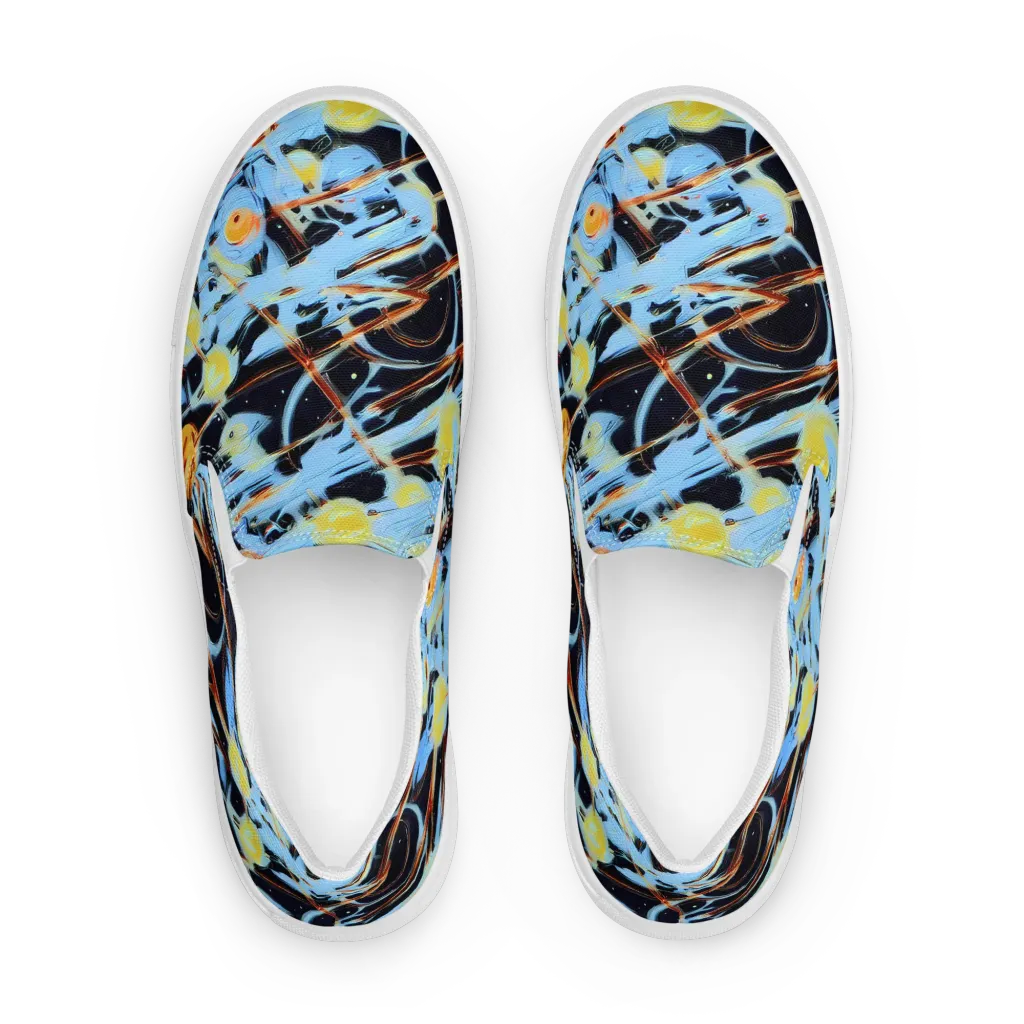 Nova Mosaic on Women's Slip-On Canvas Shoes — Front
