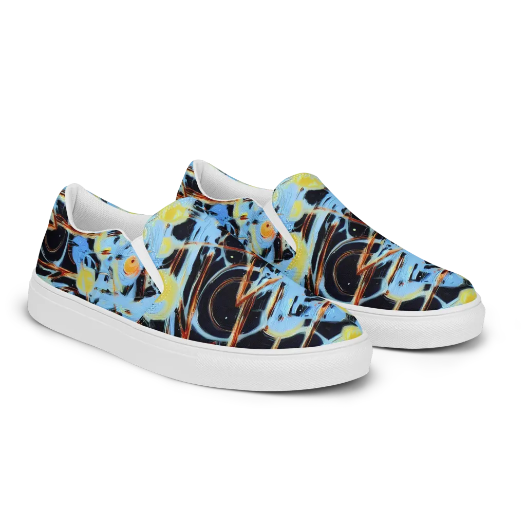 Nova Mosaic on Women's Slip-On Canvas Shoes — Right Front