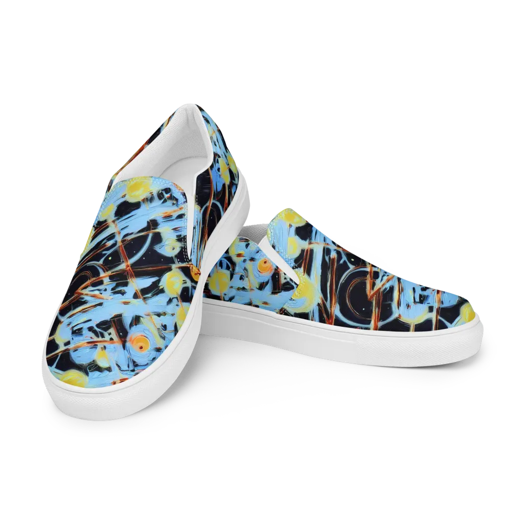 Nova Mosaic on Women's Slip-On Canvas Shoes — Left Front