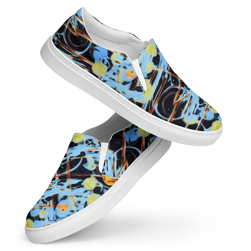 Nova Mosaic on Women's Slip-On Canvas Shoes — Front