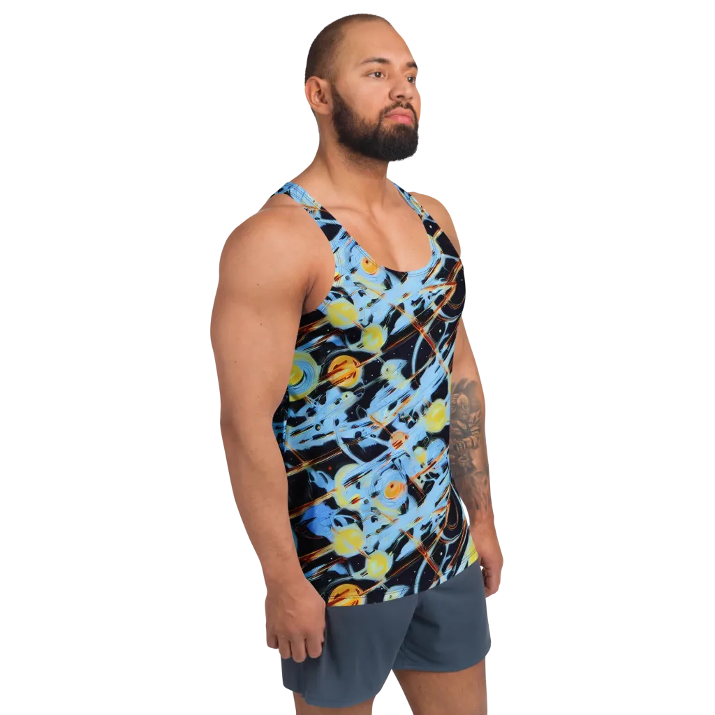 Nova Mosaic on Men's Tank Top — Right Front