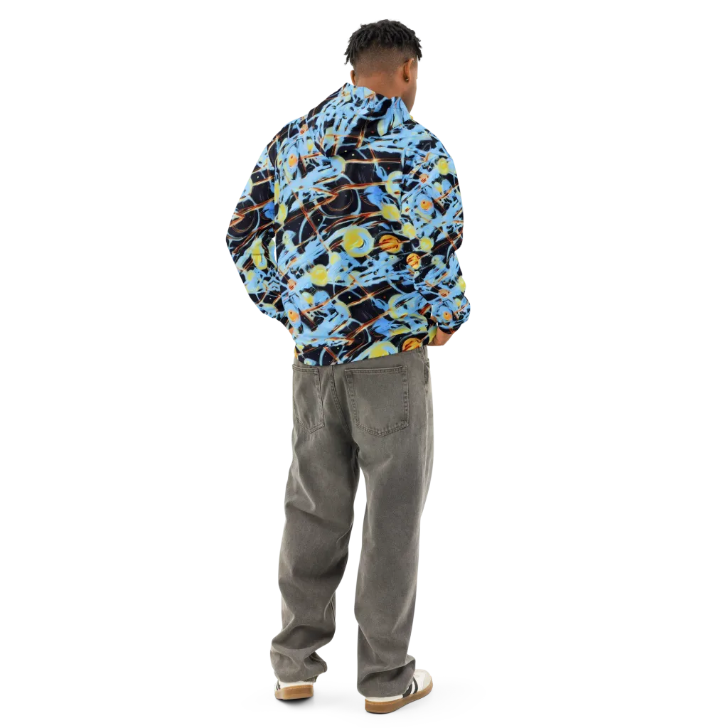 Nova Mosaic on Cotton Hoodie — Back