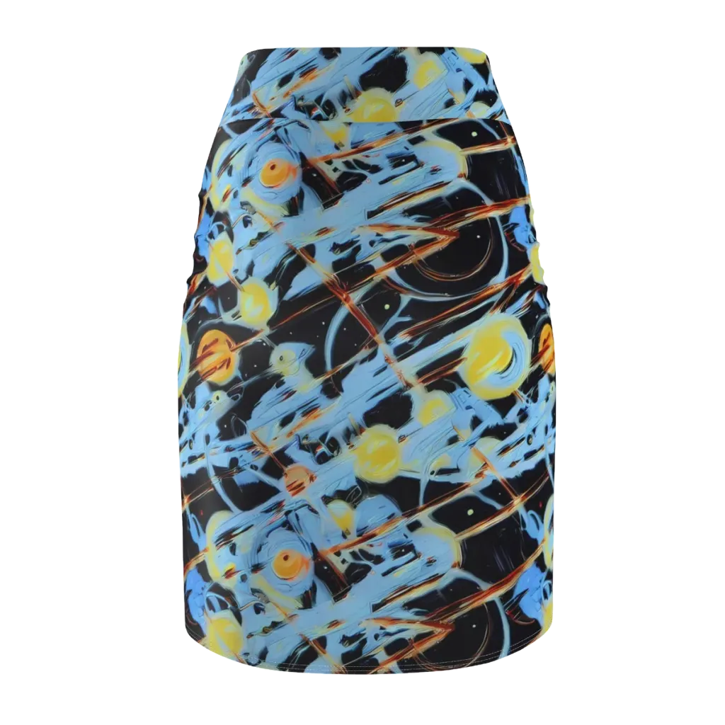 Nova Mosaic on Pencil Skirt — Back