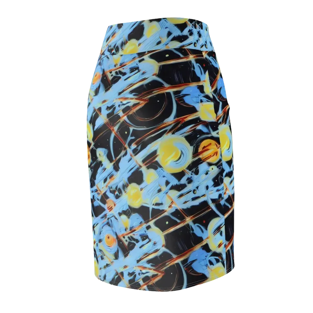 Nova Mosaic on Pencil Skirt — Back Side