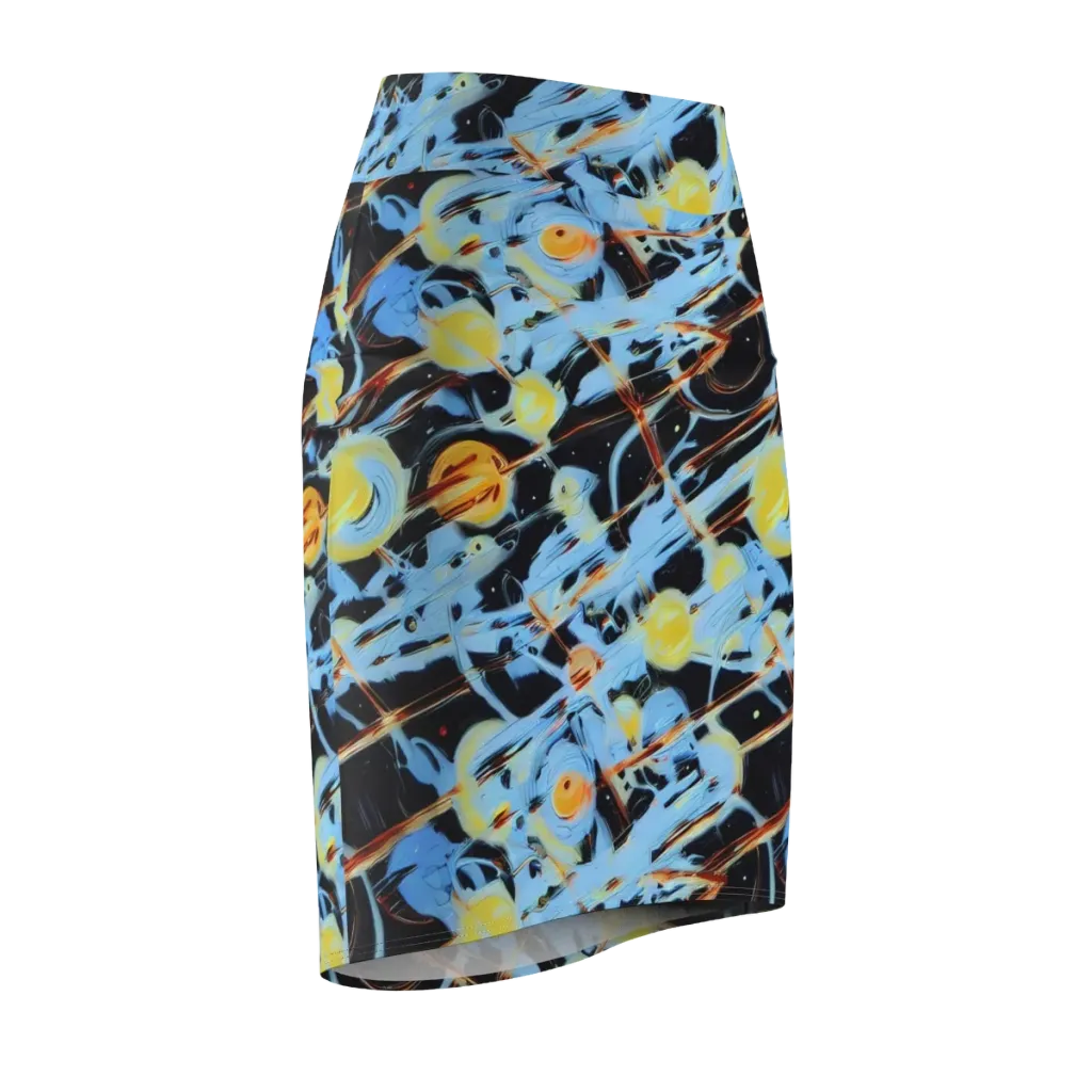 Nova Mosaic on Pencil Skirt — Front Side