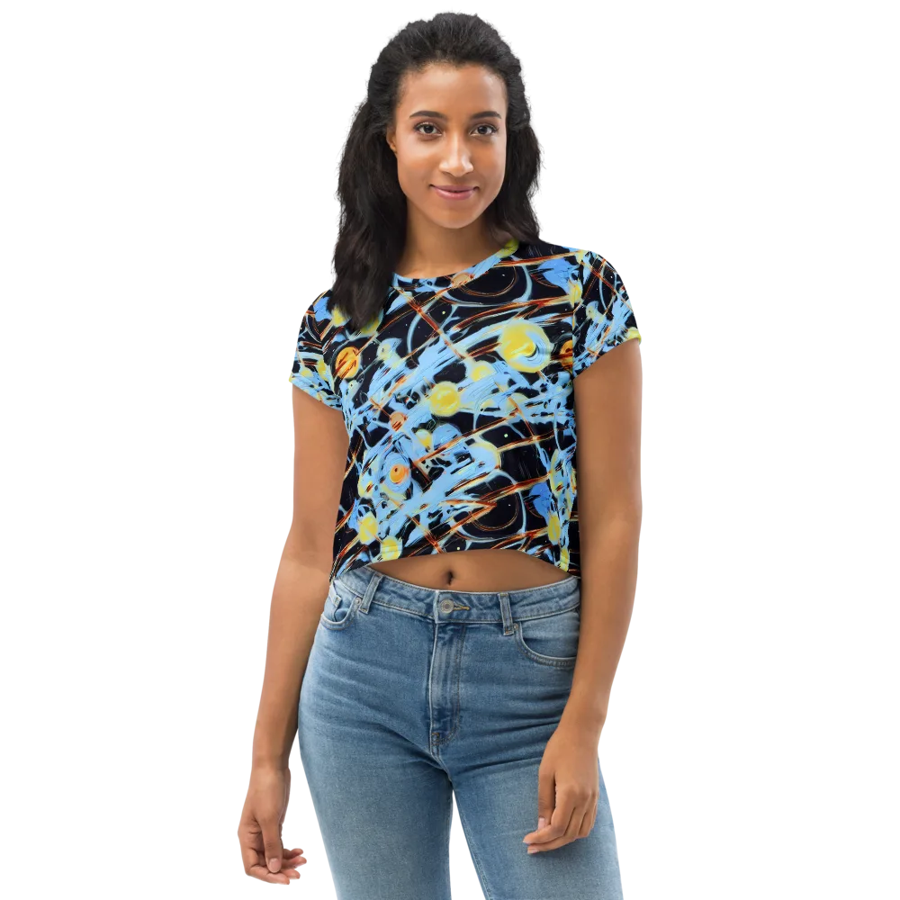 Nova Mosaic on Crop Tee — Front