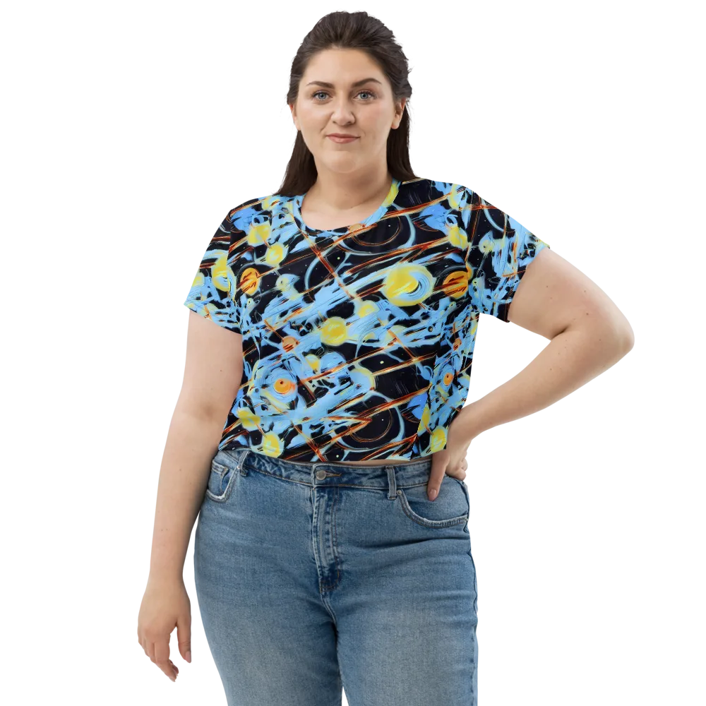 Nova Mosaic on Crop Tee — Front