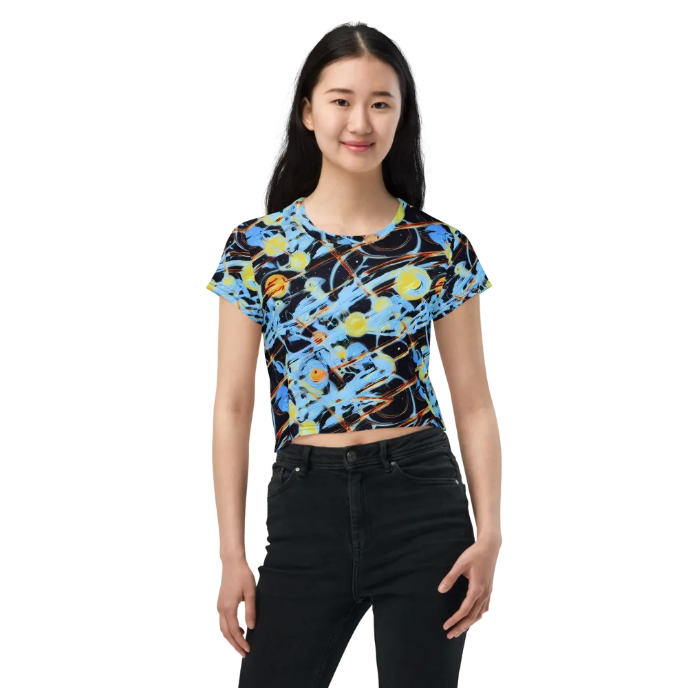 Nova Mosaic on Crop Tee — Front