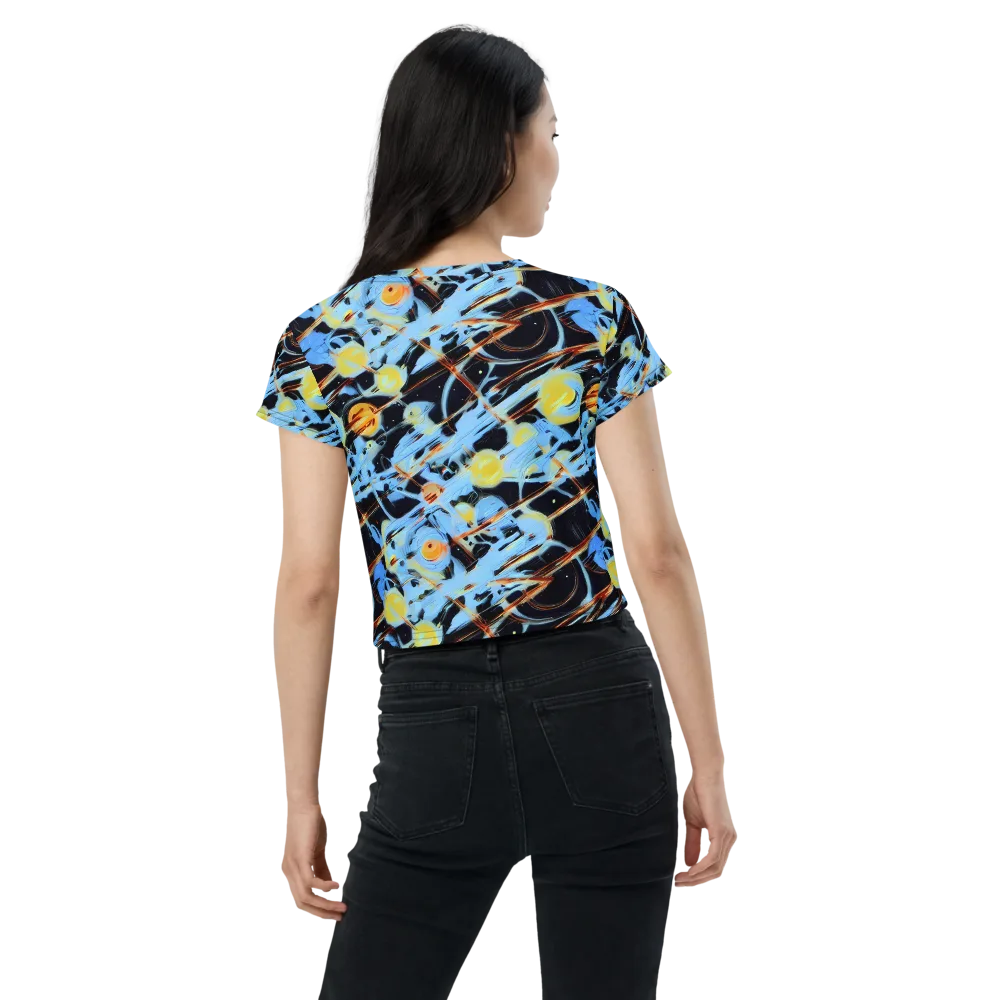 Nova Mosaic on Crop Tee — Back