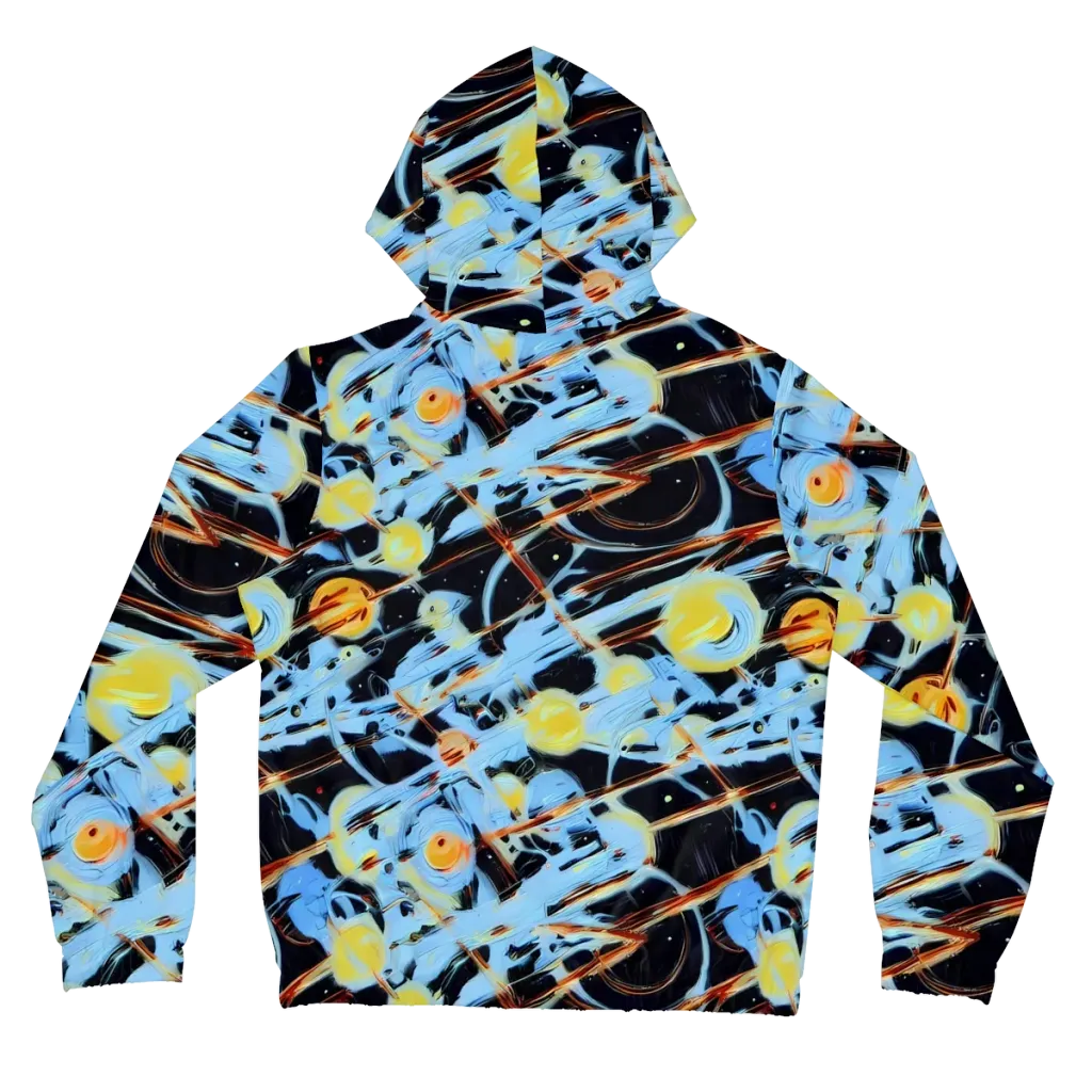 Nova Mosaic on Women's Full-Zip Hoodie — Back