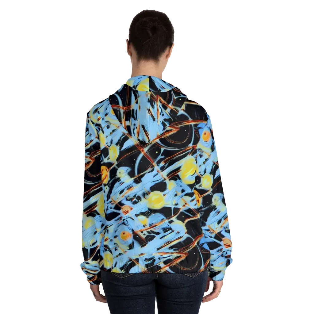 Nova Mosaic on Women's Full-Zip Hoodie — Back On Person