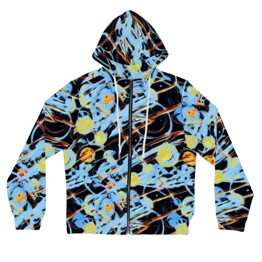 Nova Mosaic on a Women's Full-Zip Hoodie