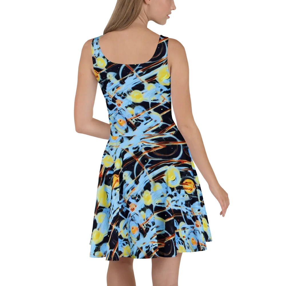 Nova Mosaic on Skater Dress — Back
