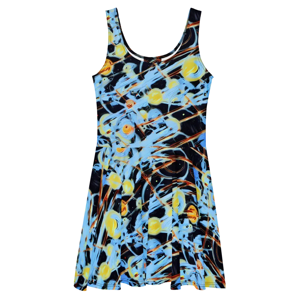 Nova Mosaic on Skater Dress — Front