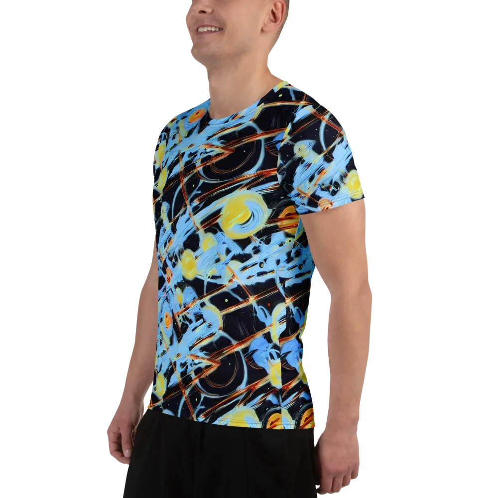 Nova Mosaic on Men's Athletic T-Shirt — Left