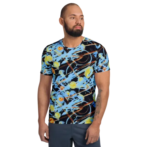 Nova Mosaic on a Men's Athletic T-Shirt
