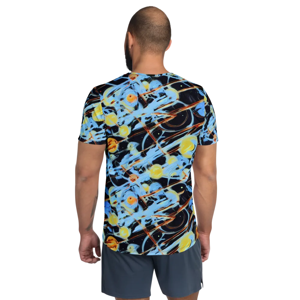 Nova Mosaic on Men's Athletic T-Shirt — Back