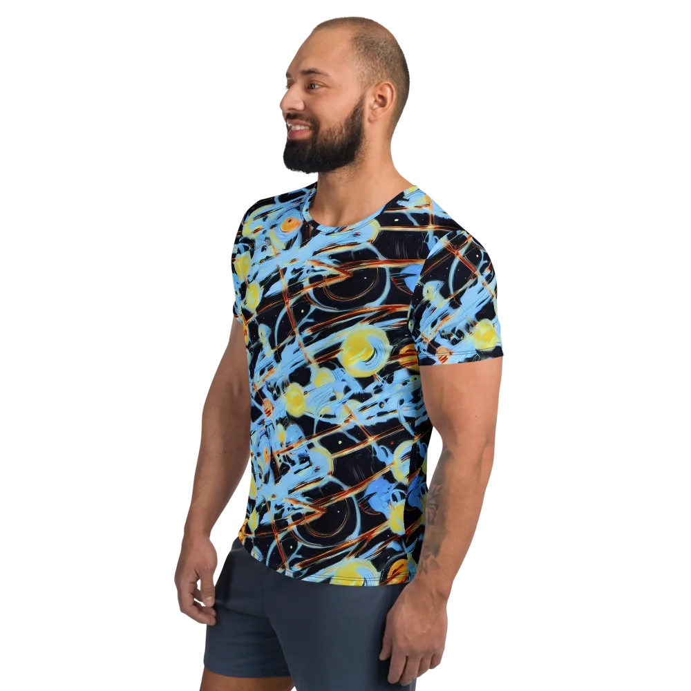 Nova Mosaic on Men's Athletic T-Shirt — Left