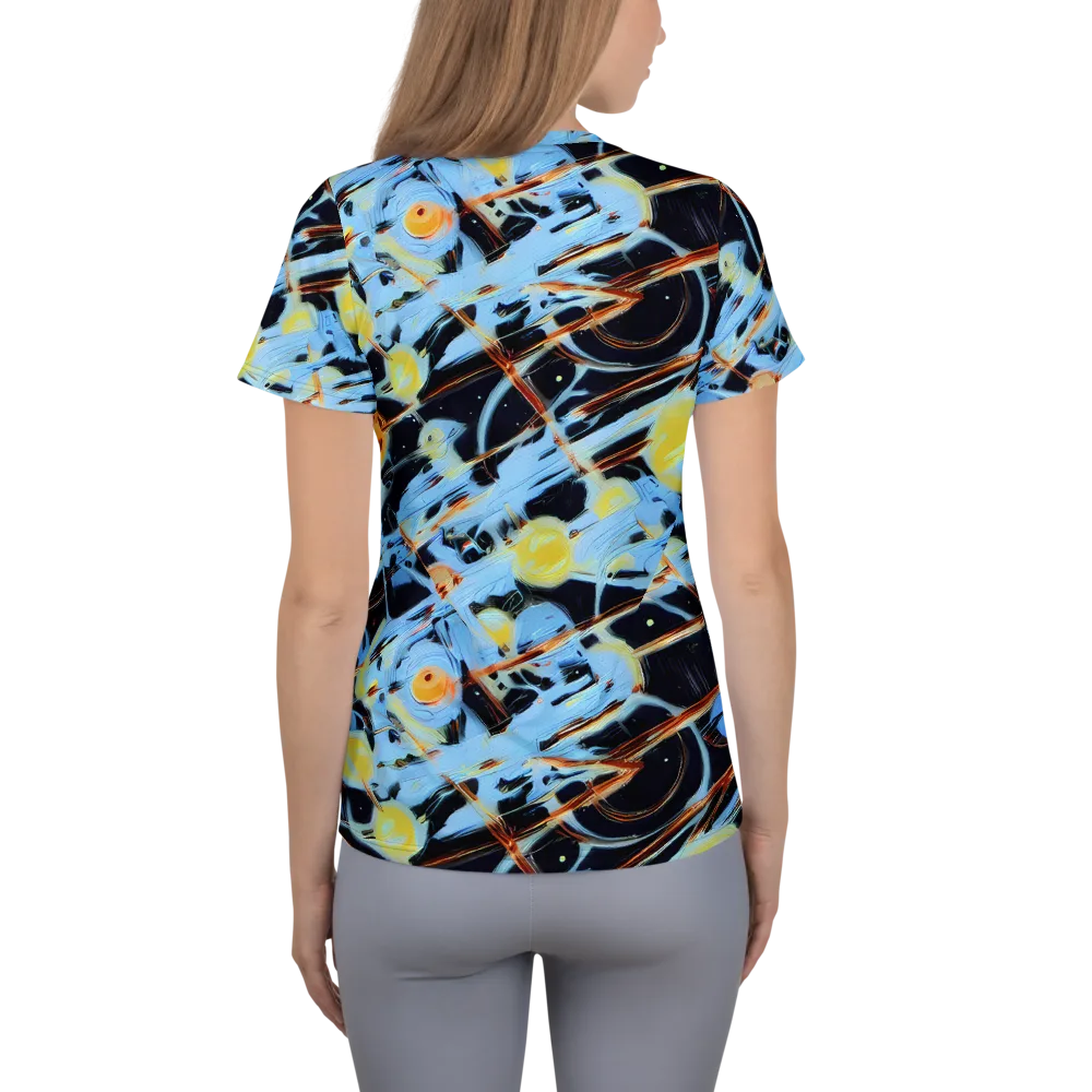 Nova Mosaic on Women's Athletic T-Shirt — Back