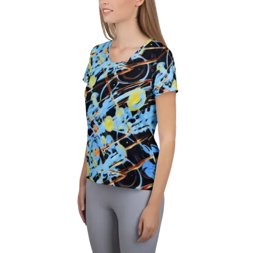 Nova Mosaic on a Women's Athletic T-Shirt