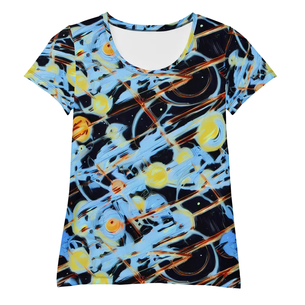 Nova Mosaic on Women's Athletic T-Shirt — Front